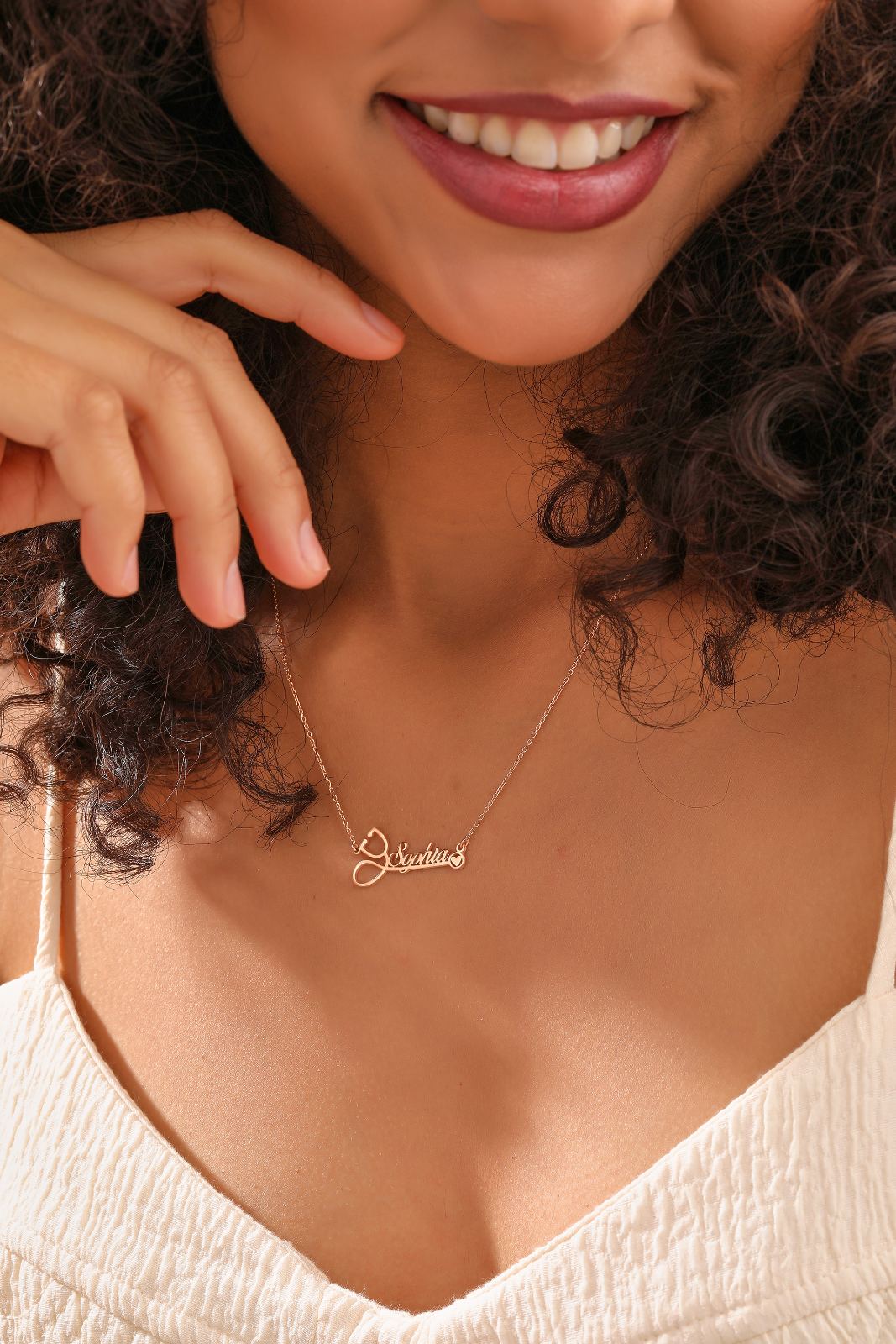 Personalized Stethoscope Name Necklace for Nurses - Dainty Personalized Jewelry | Custom Necklaces & Gifts