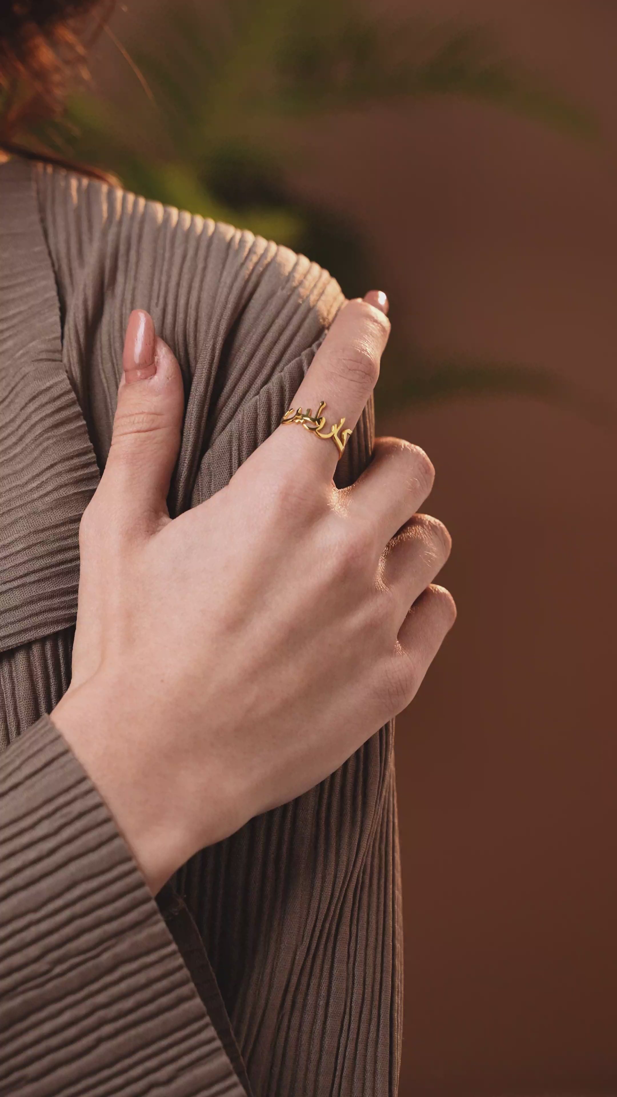 Personalized Arabic Name Ring