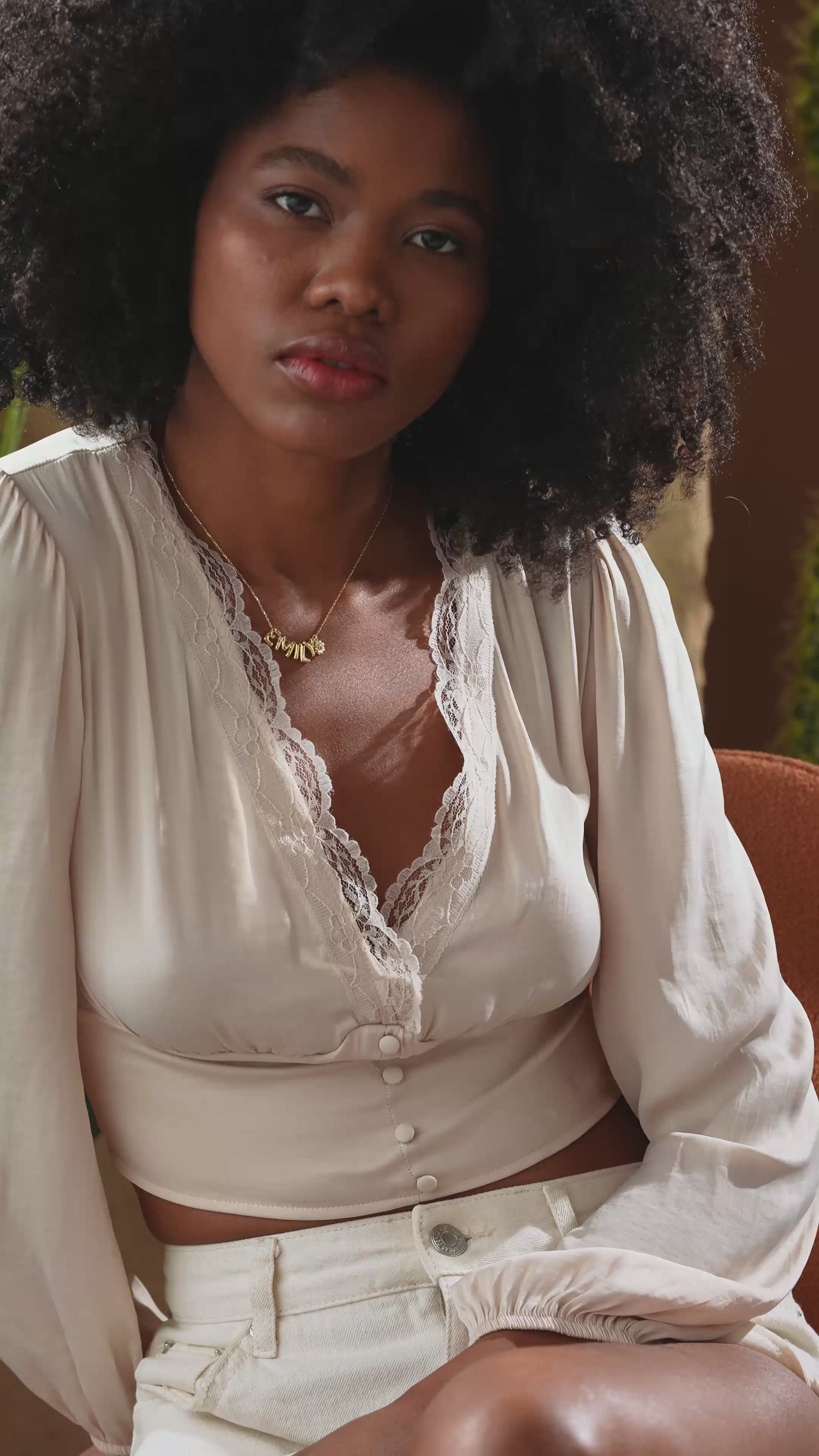 3D Bubble Letter Necklace With Birth Flower