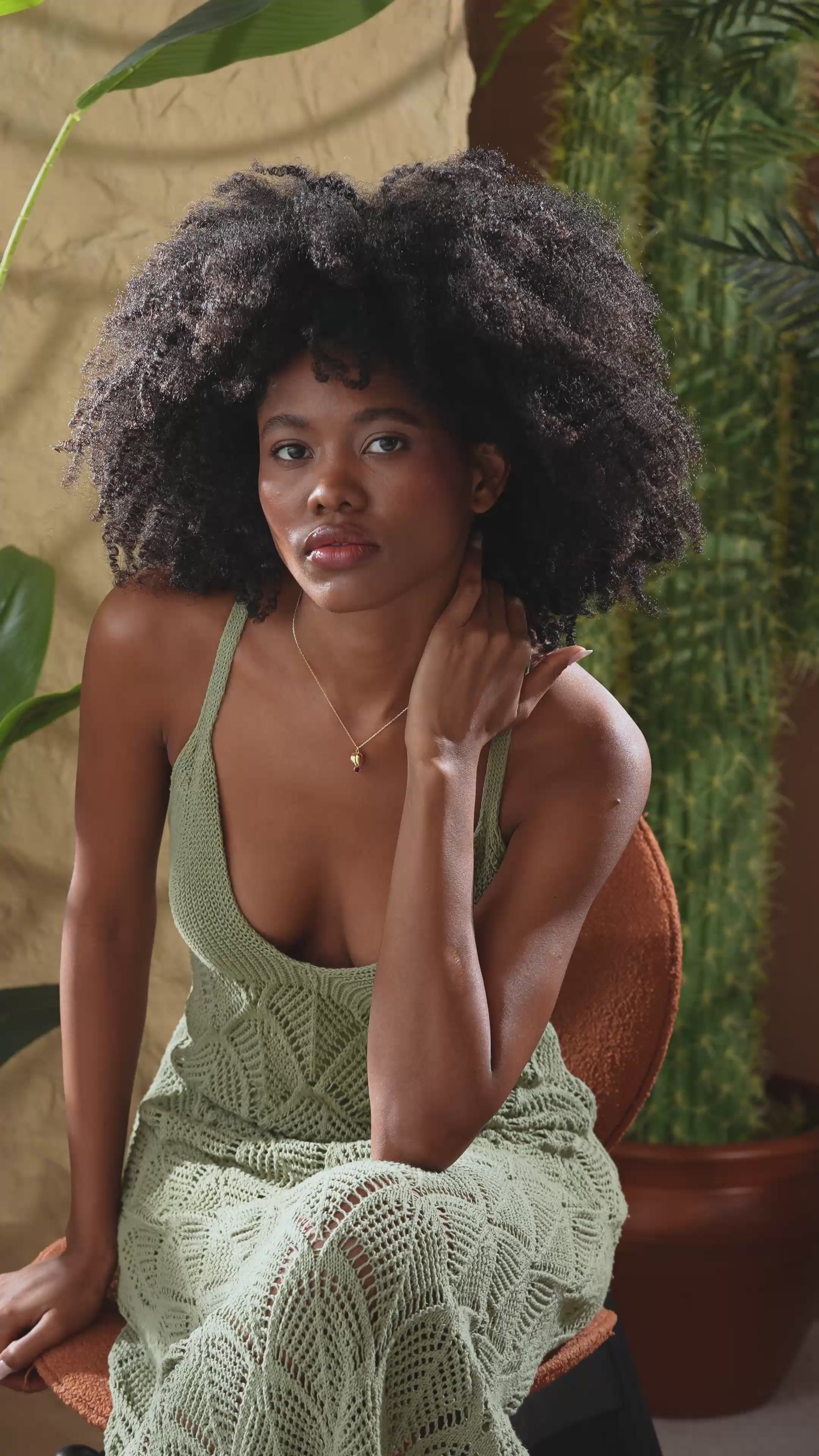 Birth Flower Necklace in Sterling Silver