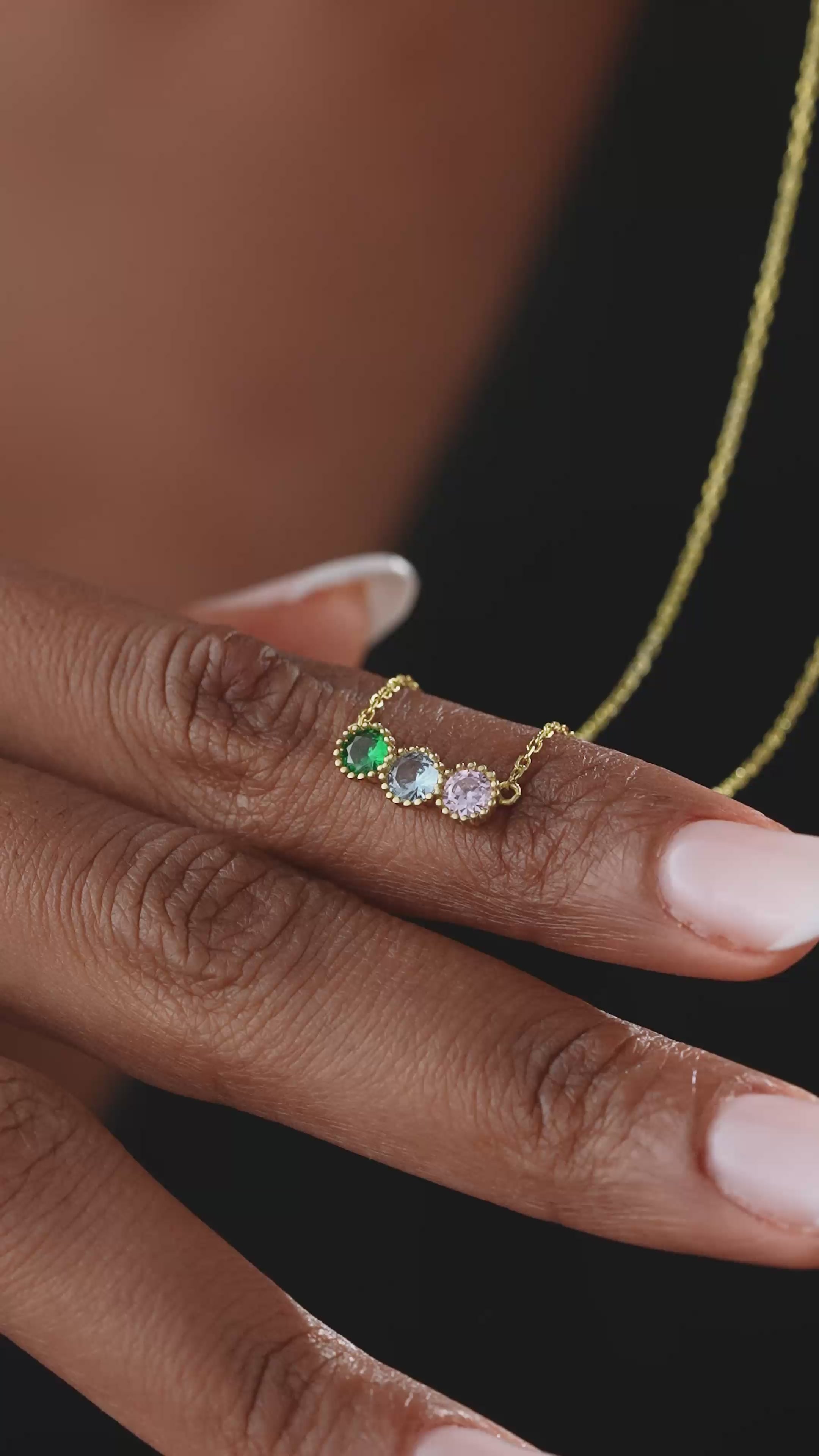 Personalized Birthstone Necklace