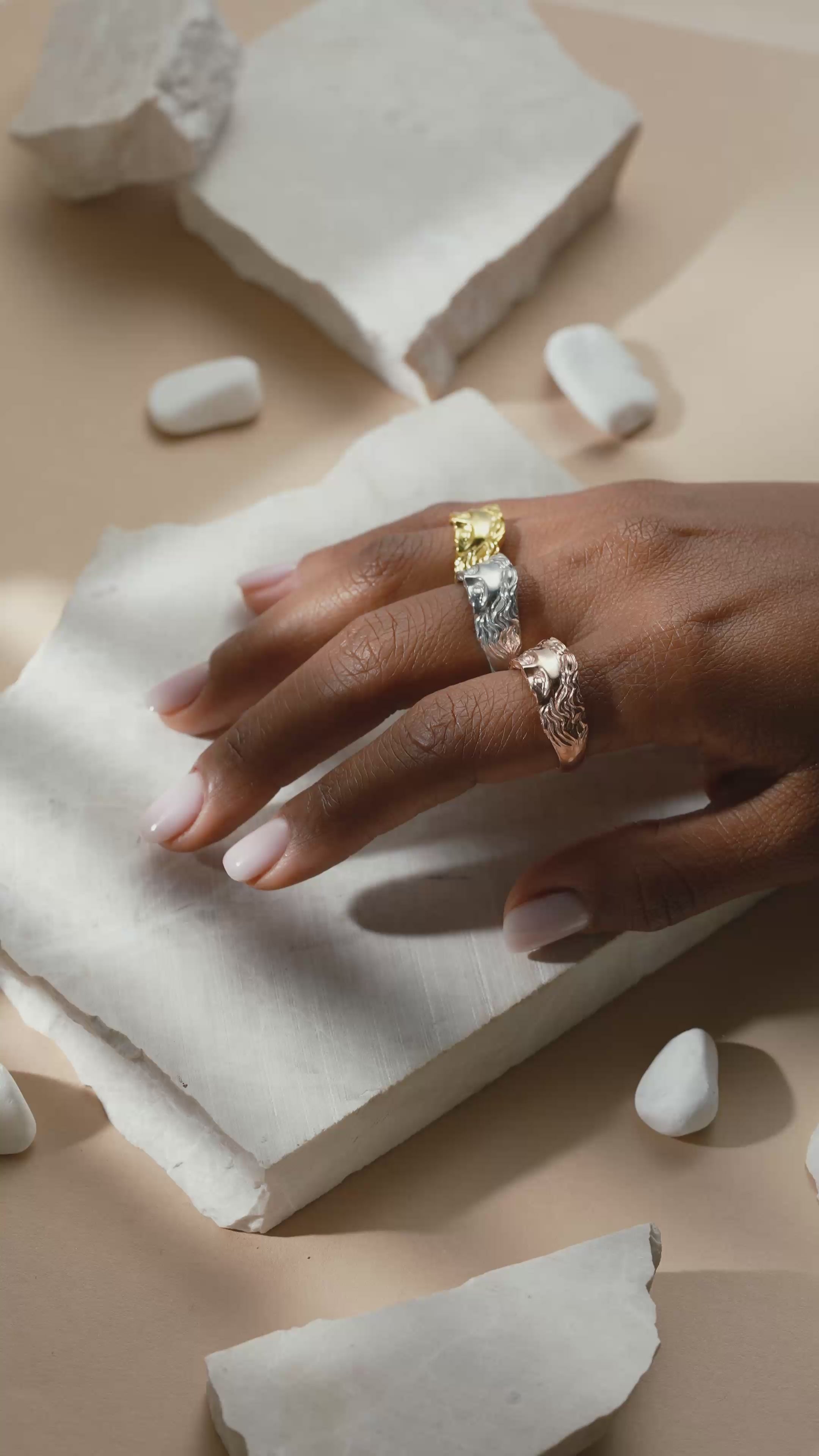 Aphrodite Eyes Ring Sterling Silver Ring