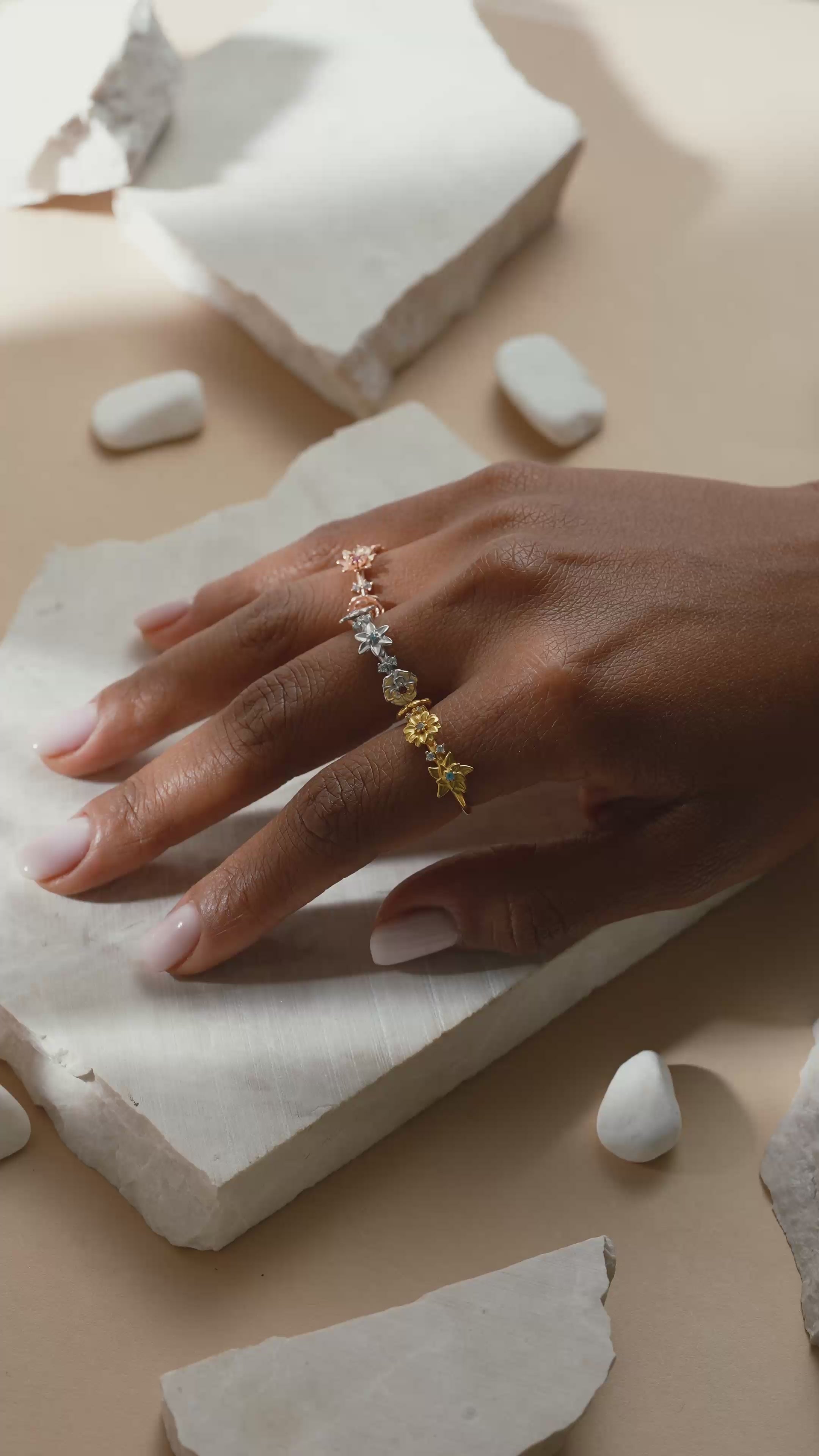 Combined Birth Flower Ring for Every Occasion