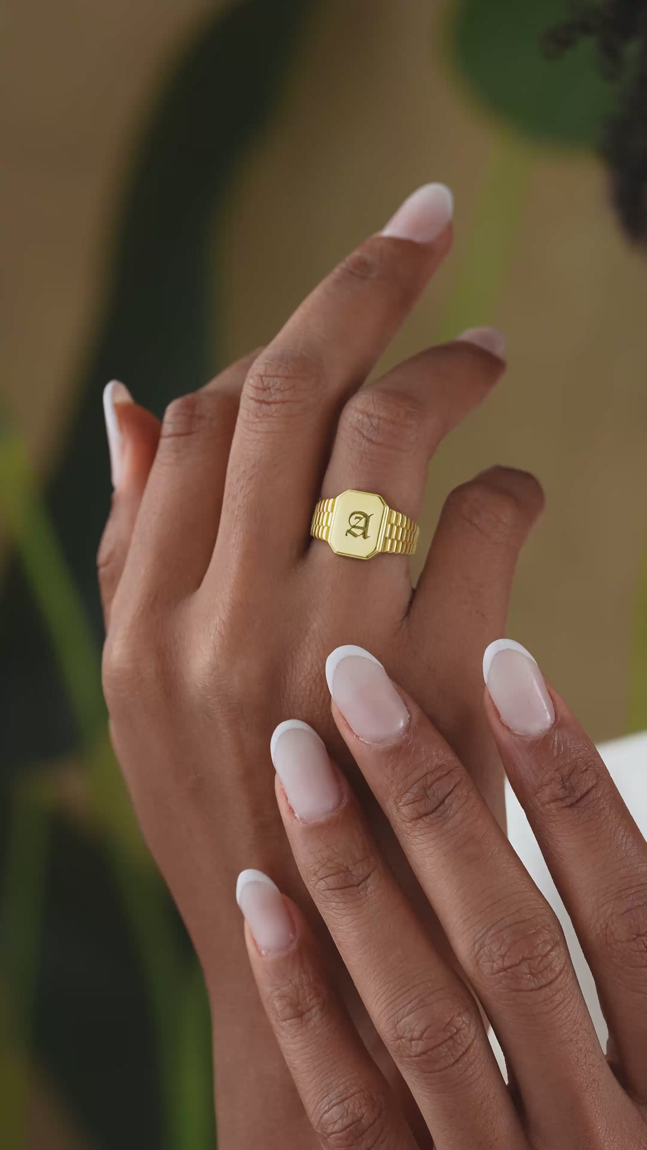Personalized Engraved Signet Ring