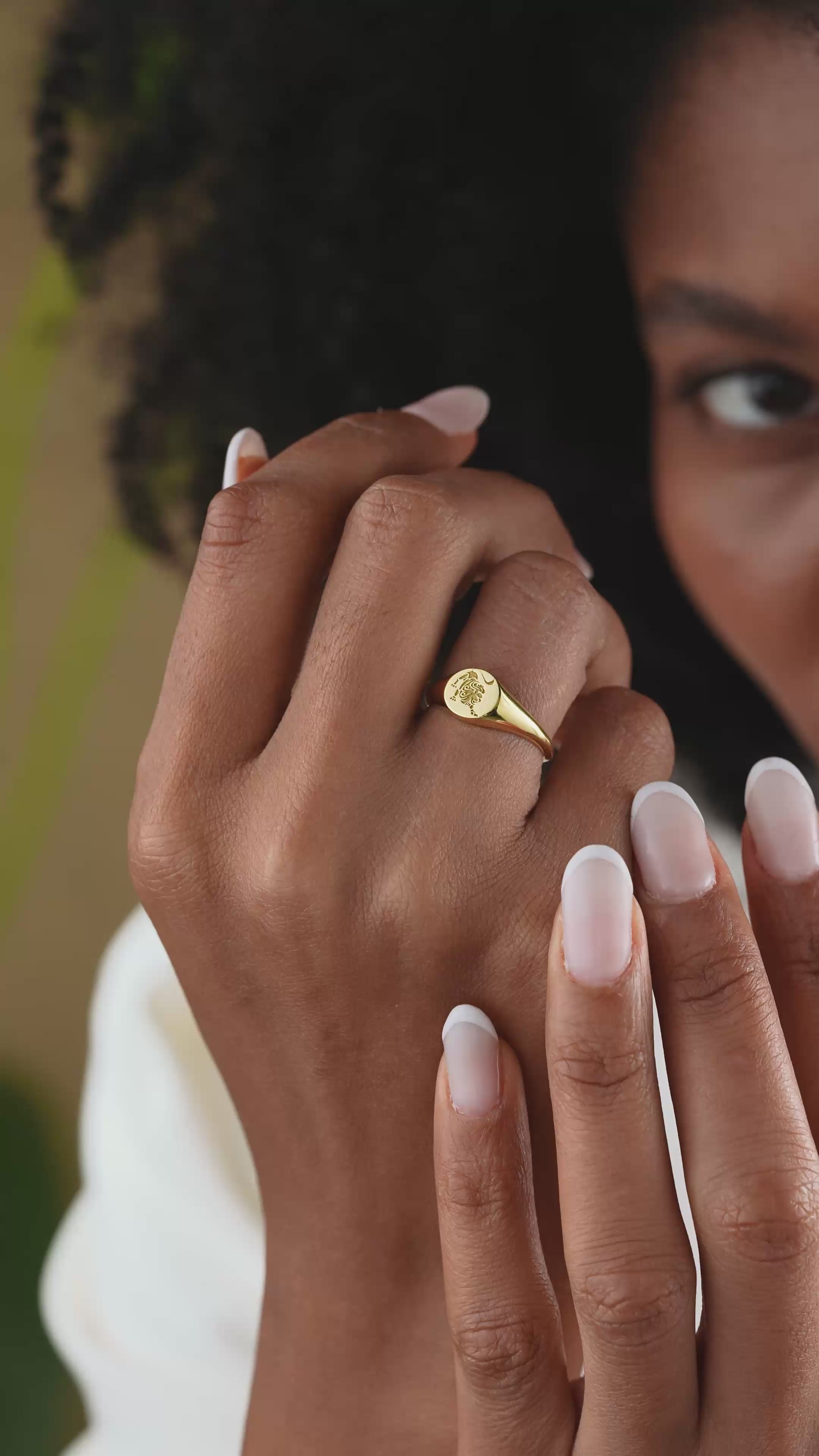 Personalized Zodiac Signet Ring for Astrology Lovers V1