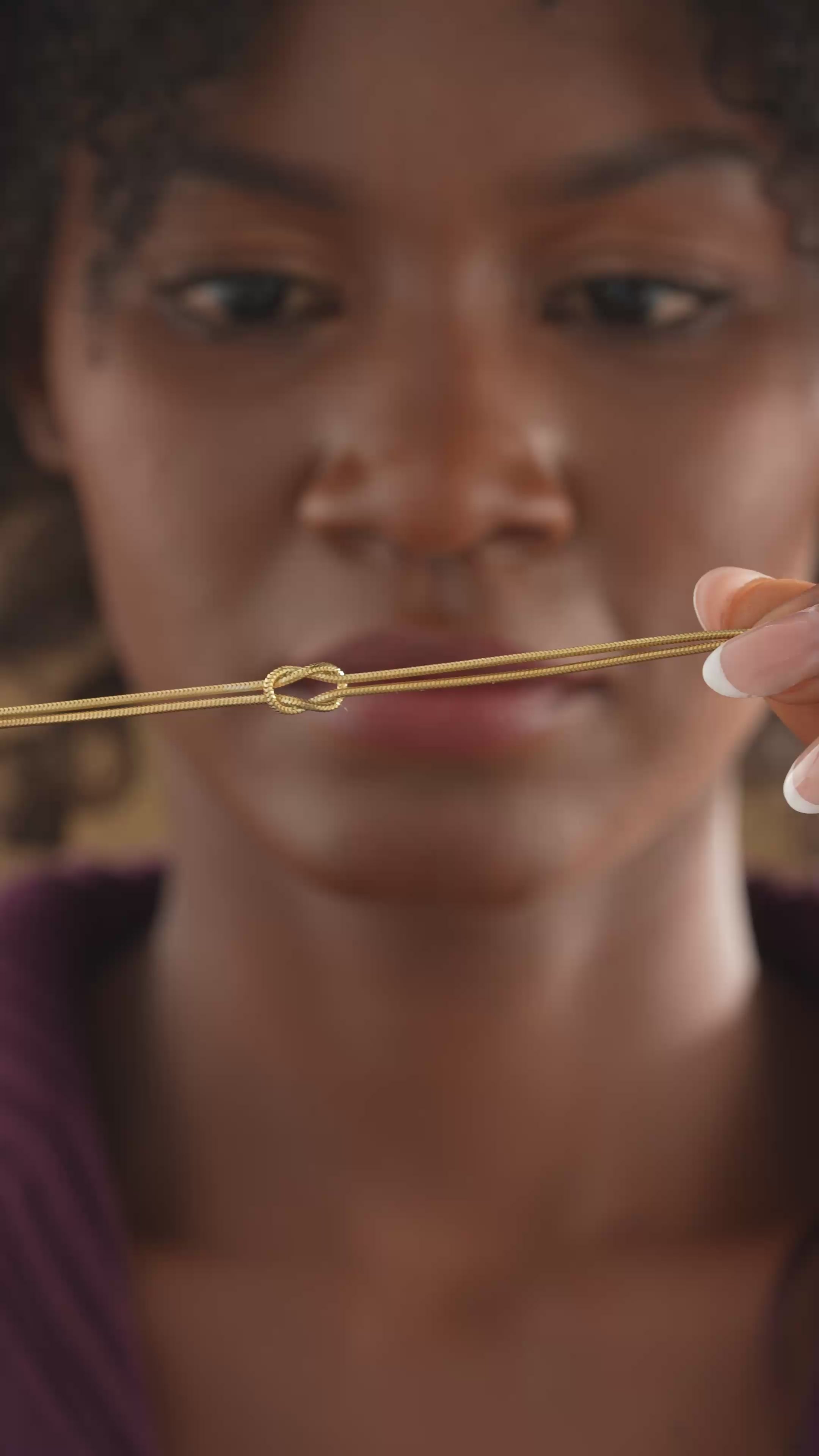 Knot Bracelet Elegant Sterling Silver Love