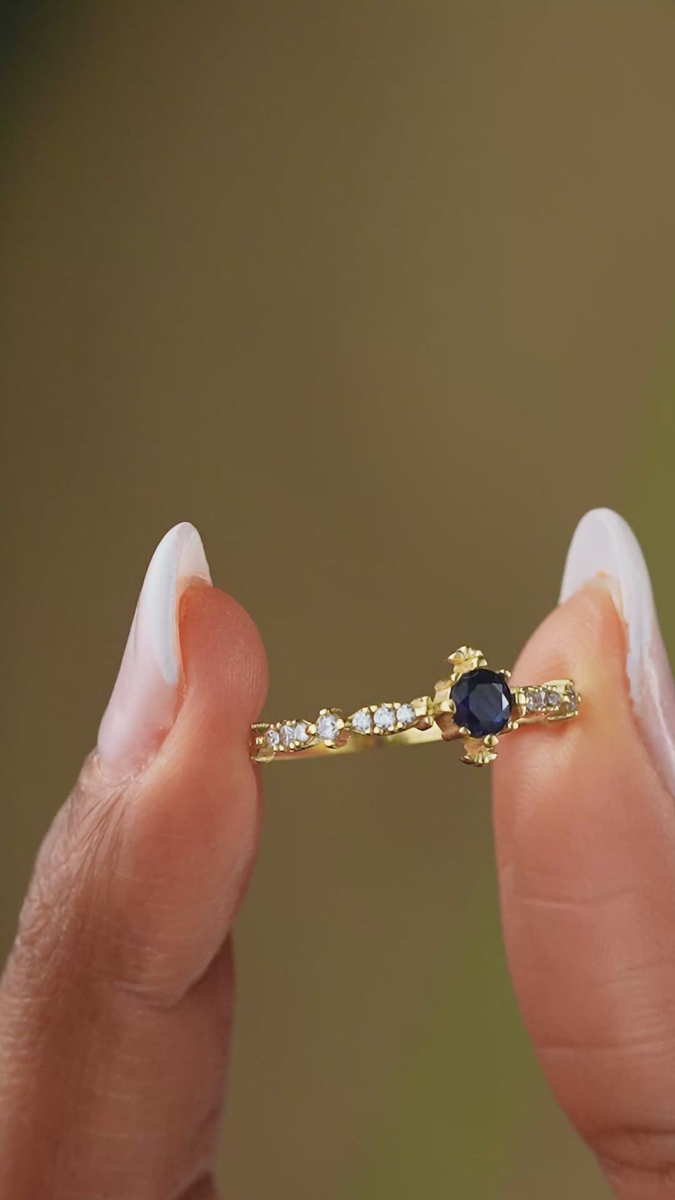 Birthstone Ring Engagement Cubic Zirconia