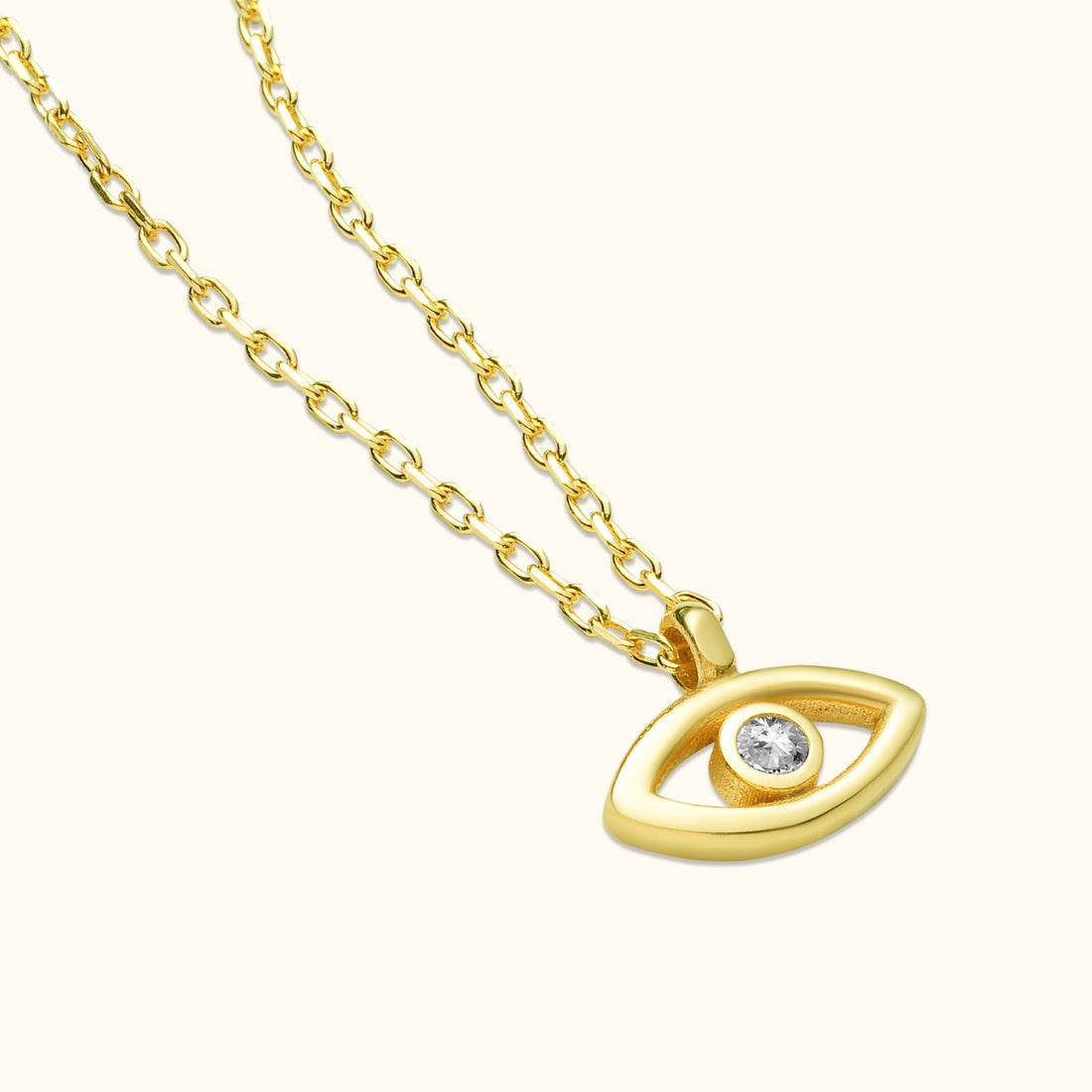 Sterling Silver Evil Eye Necklace for Protection - Dainty Personalized Jewelry | Custom Necklaces & Gifts