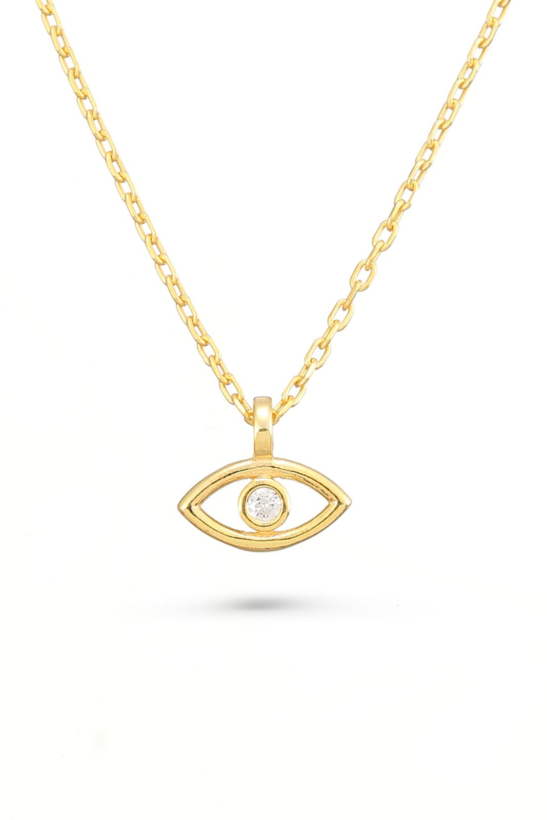 Sterling Silver Evil Eye Necklace for Protection - Dainty Personalized Jewelry | Custom Necklaces & Gifts