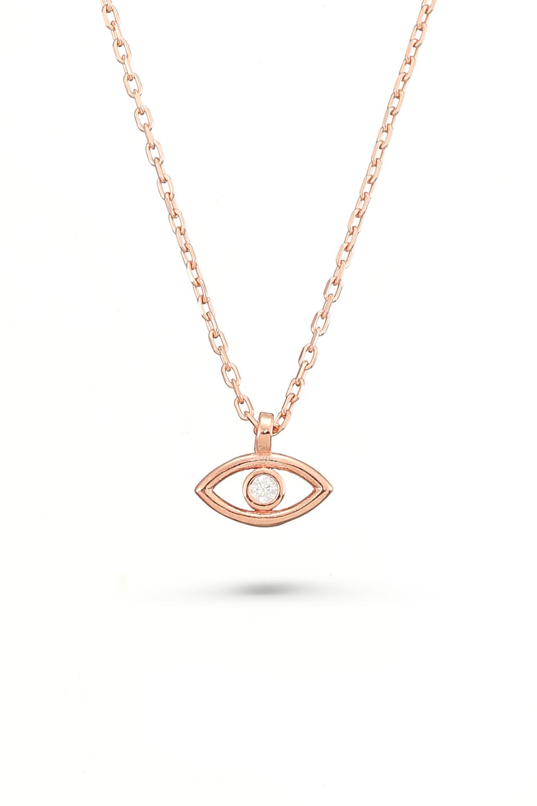 Sterling Silver Evil Eye Necklace for Protection - Dainty Personalized Jewelry | Custom Necklaces & Gifts