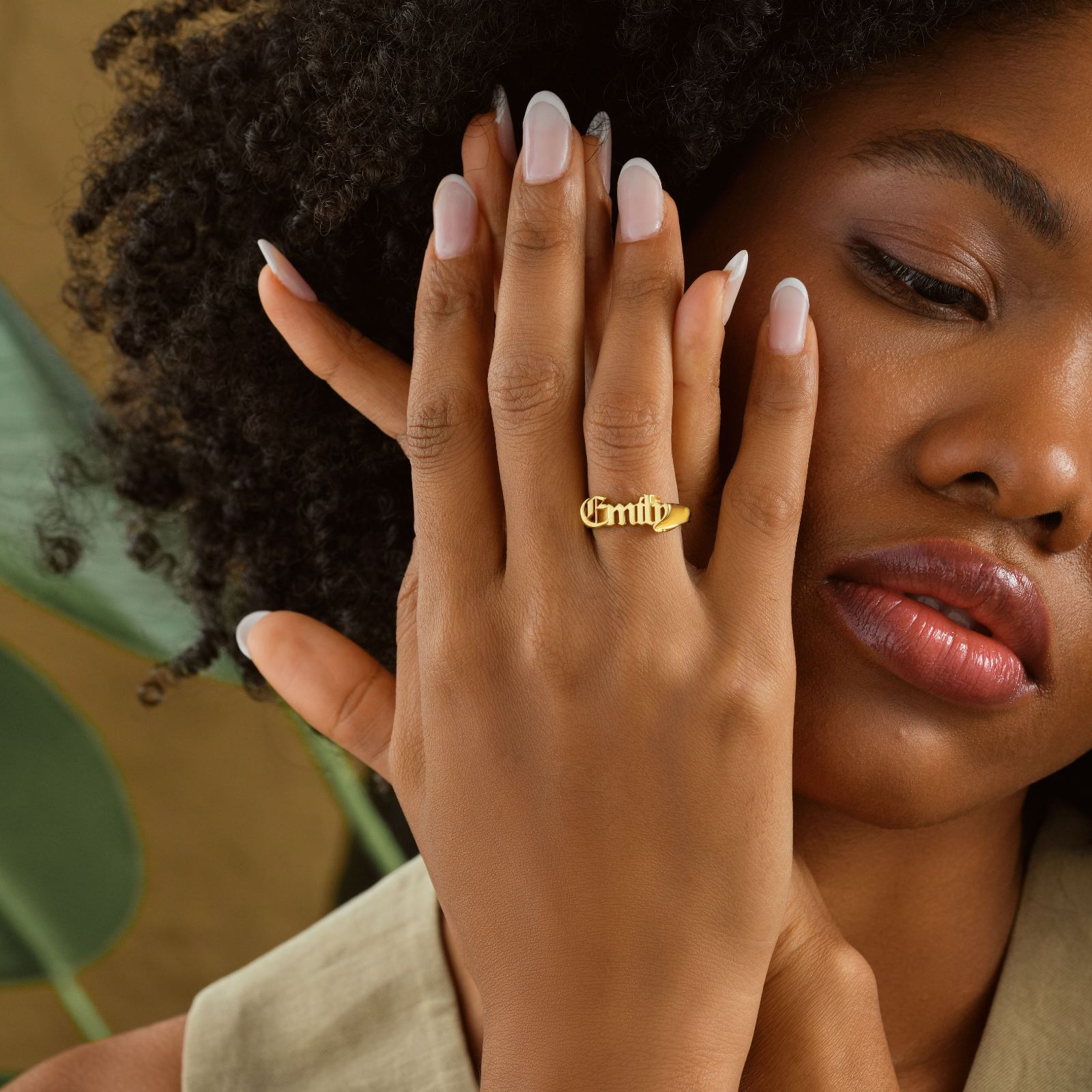 Sterling Silver Name Ring Gothic Style - Dainty Personalized Jewelry | Custom Necklaces & Gifts