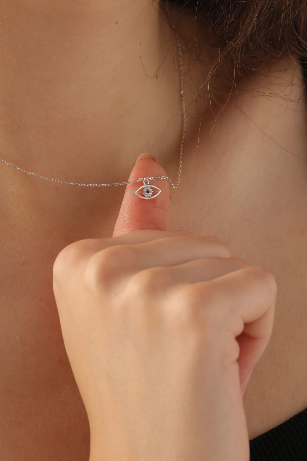 Stylish Evil Eye Necklace - Dainty Personalized Jewelry | Custom Necklaces & Gifts