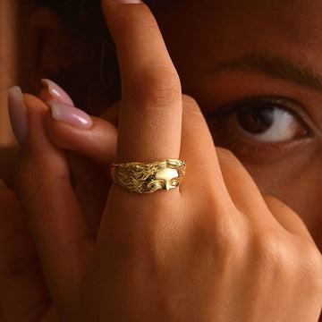 Unique Aphrodite - Inspired Sterling Silver Ring - Dainty Personalized