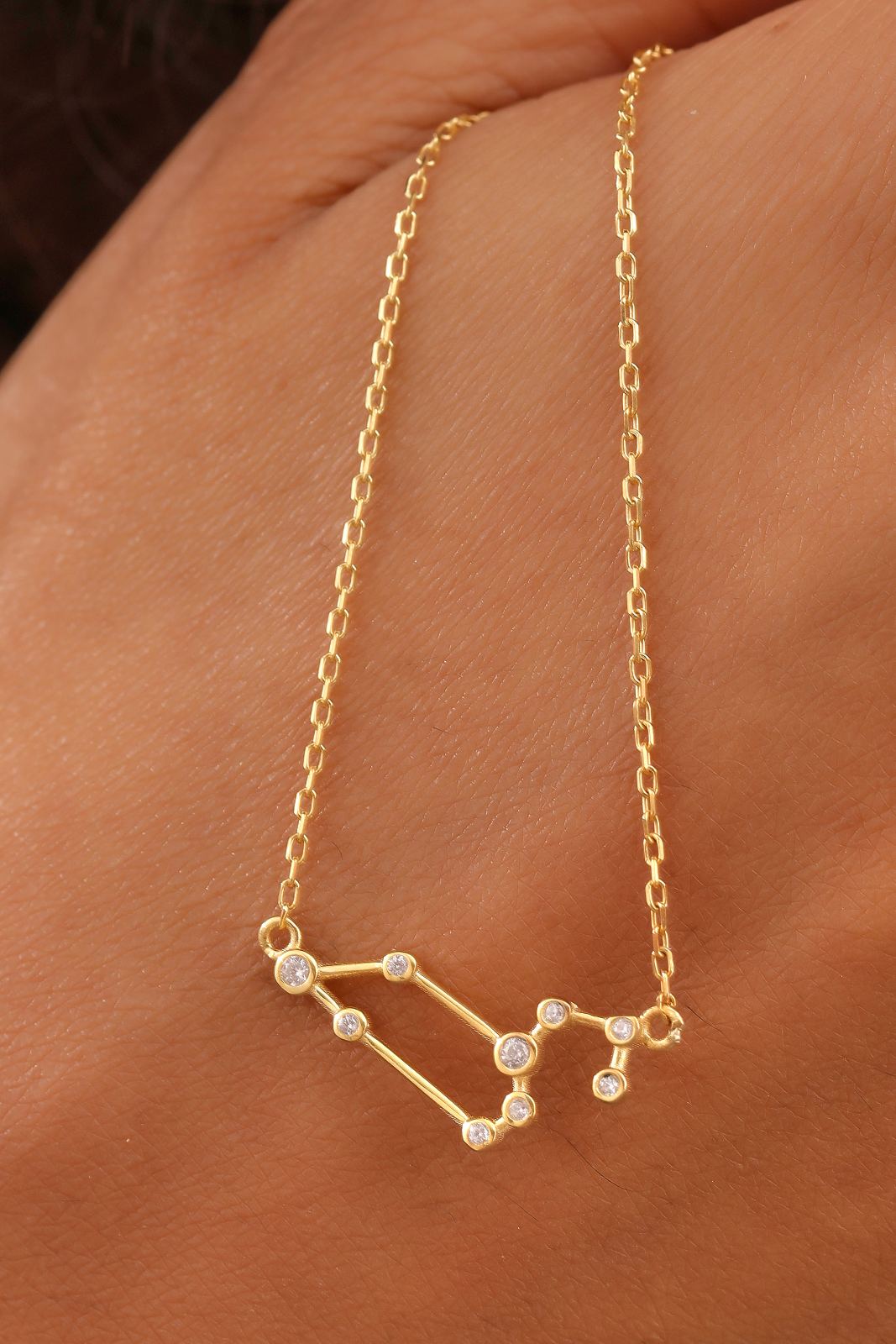 Zodiac Constellation Necklace Sterling Silver